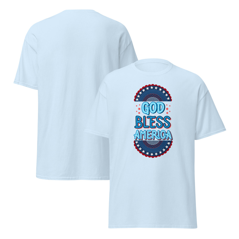 Independence God Bless America Adult Unisex Tee