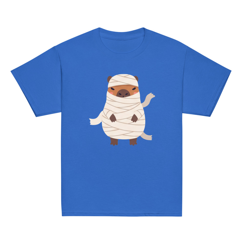Halloween Mummy Capybara Youth Tee