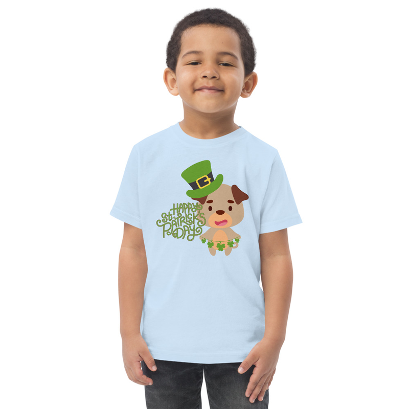 St. Patrick's Dog with Hat Toddler Tee