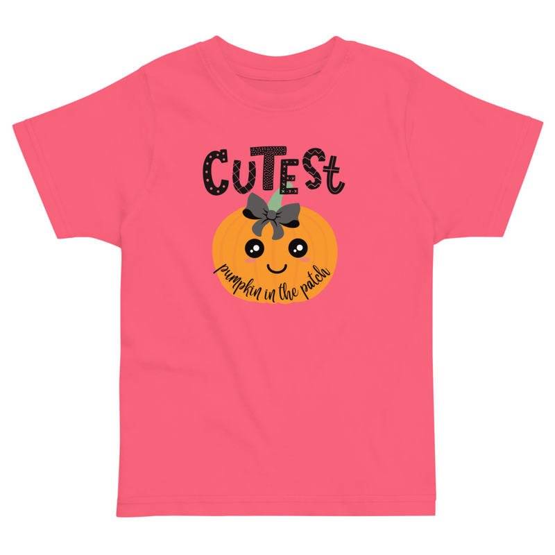 Halloween Cutest Pumpkin in the Patch Toddler Tee