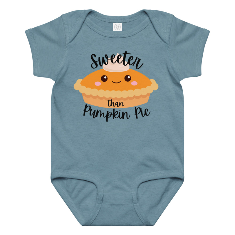 Thanksgiving Sweeter than Pumpkin Pie Baby Bodysuit
