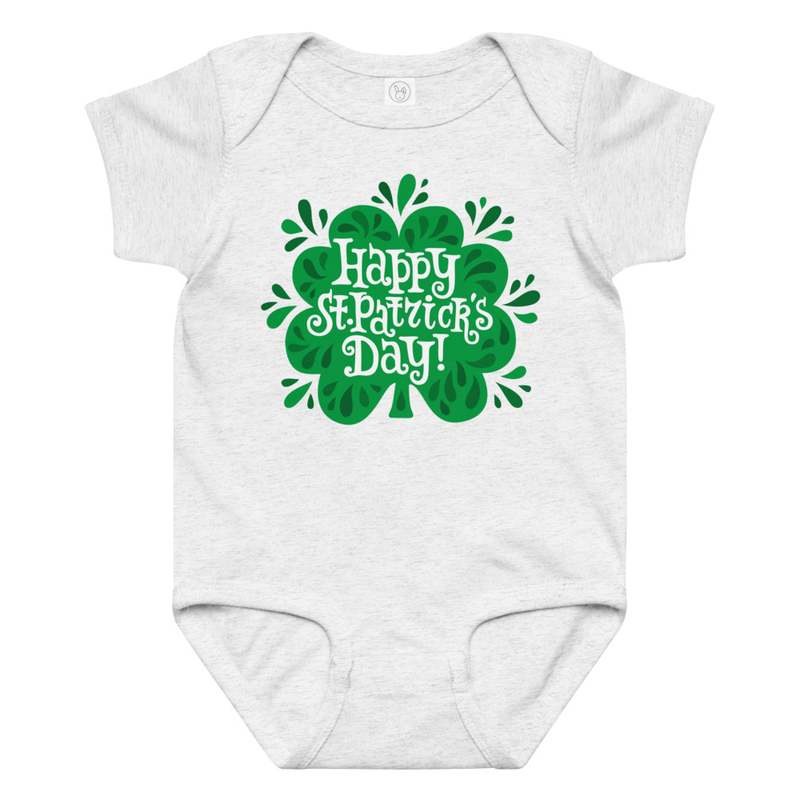 St. Patrick's Clover Baby Bodysuit