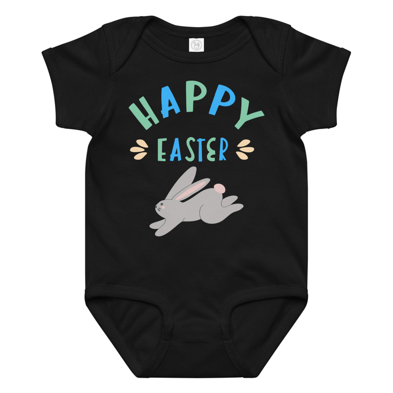 Easter Happy Easter Bunny Baby Bodysuit