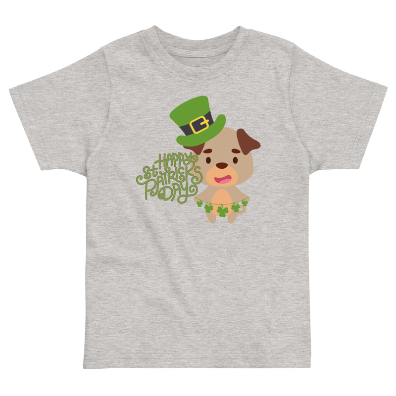 St. Patrick's Dog with Hat Toddler Tee