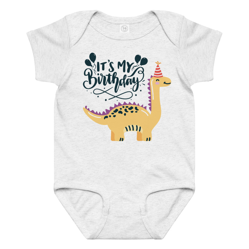 Birthday Dinosaur Baby Bodysuit