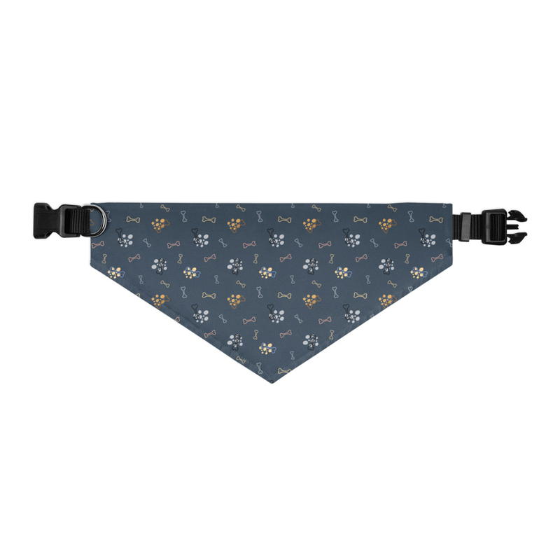 Dog Bone Pattern Pet Bandana Collar