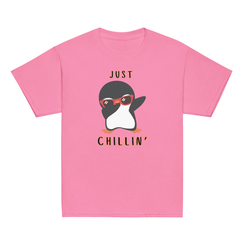 Christmas Penguin Just Chillin' Youth Tee