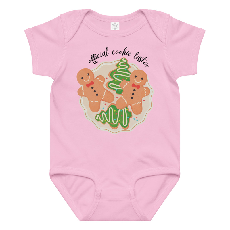 Christmas Official Cookie Taster Baby Bodysuit