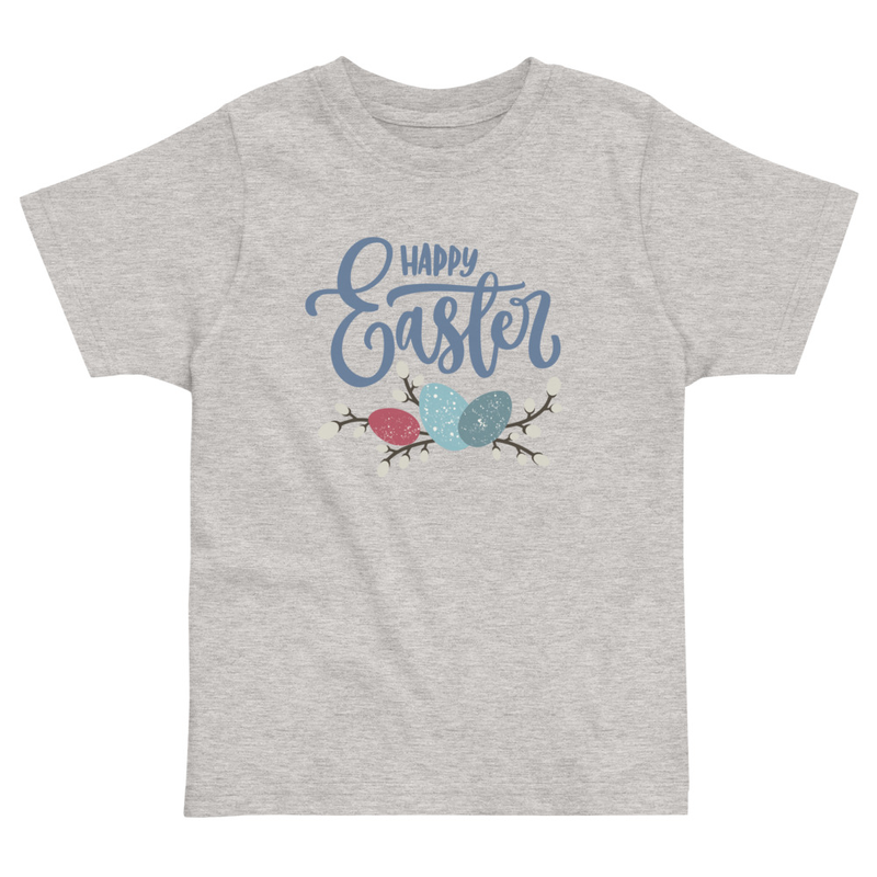 Easter Happy Easter Bird Eggs Toddler Tee