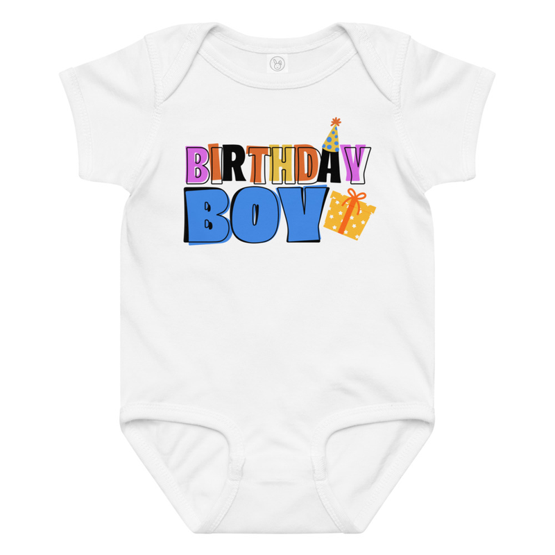 Birthday Boy Presents Baby Bodysuit
