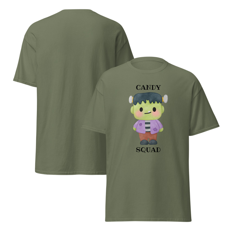 Halloween Candy Squad Frankenstein Adult Unisex Tee