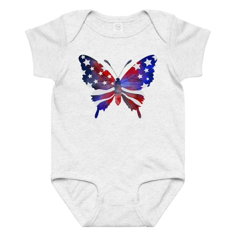 Independence Butterfly Baby Bodysuit