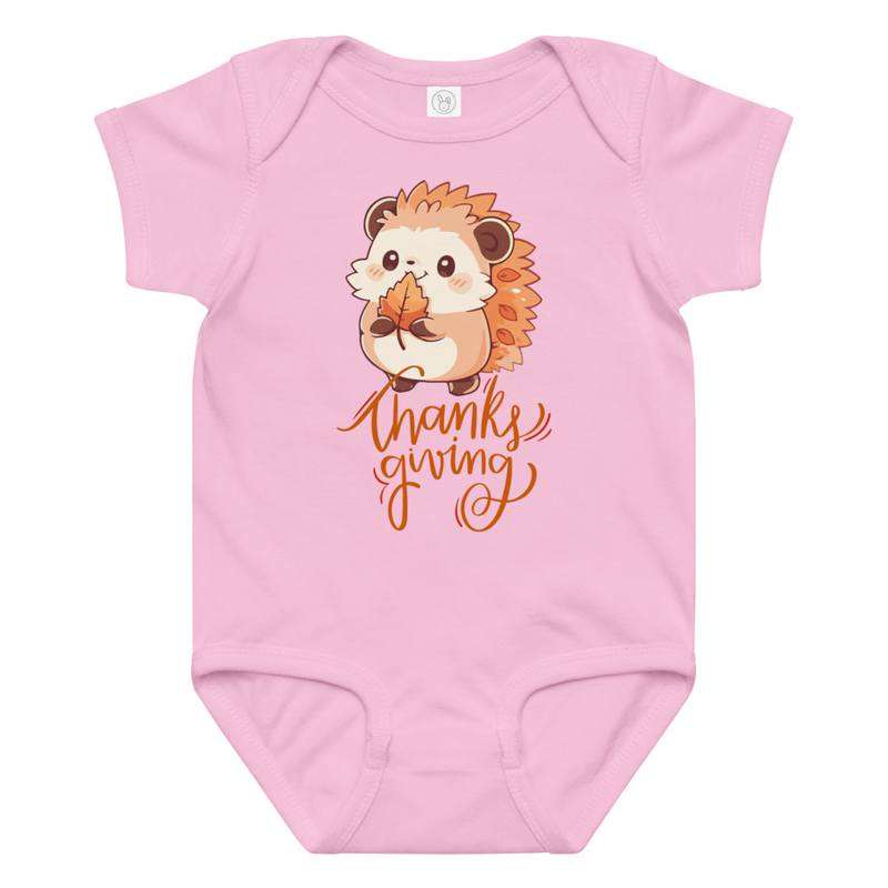 Thanksgiving Hedgehog Baby Bodysuit