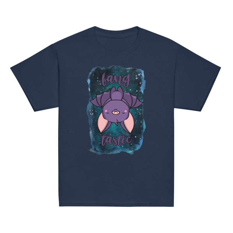 Halloween Fangtastic Cute Bat Youth Tee
