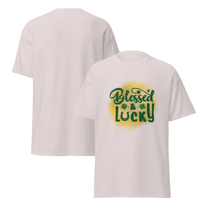 St. Patrick's Blessed and Lucky Adult Unisex Tee