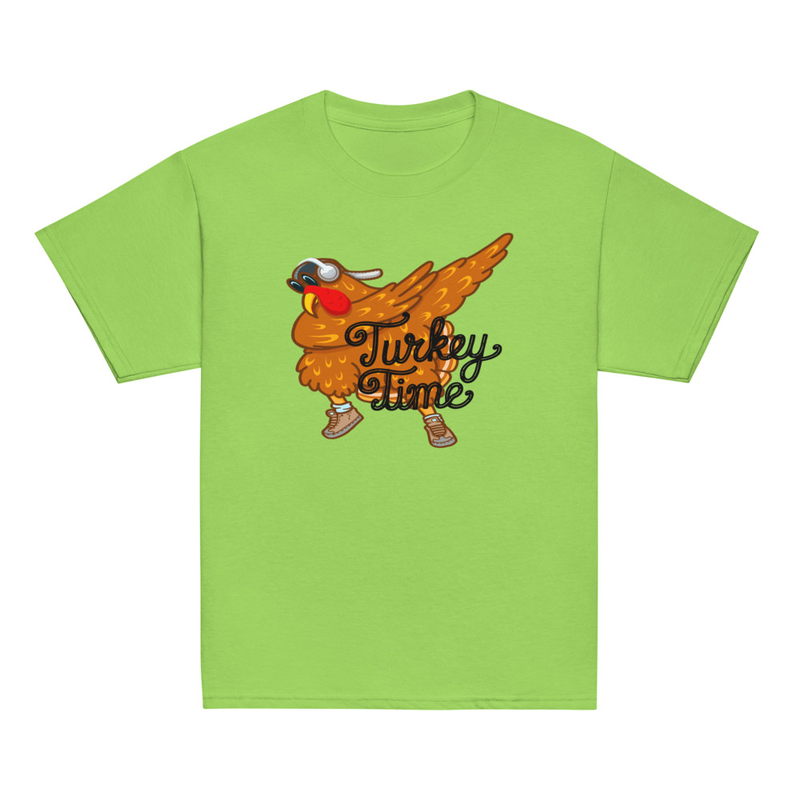 Thanksgiving Turkey Time Dab Youth Tee