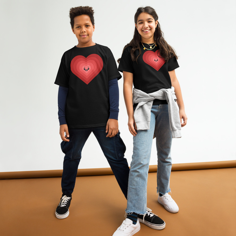 Valentine's Stacked Heart Youth Tee