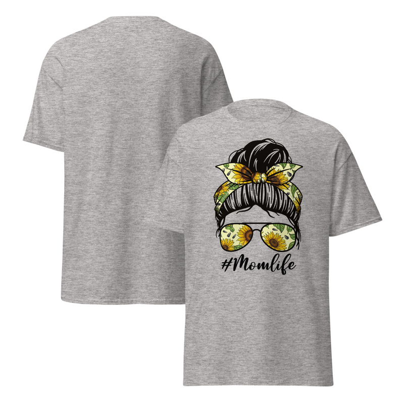 Mom Life Sunflower Adult Unisex Tee