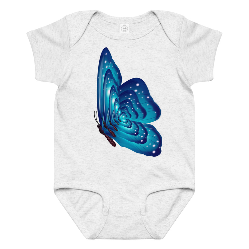 Kid Designs Butterfly by Aiden Baby Bodysuit