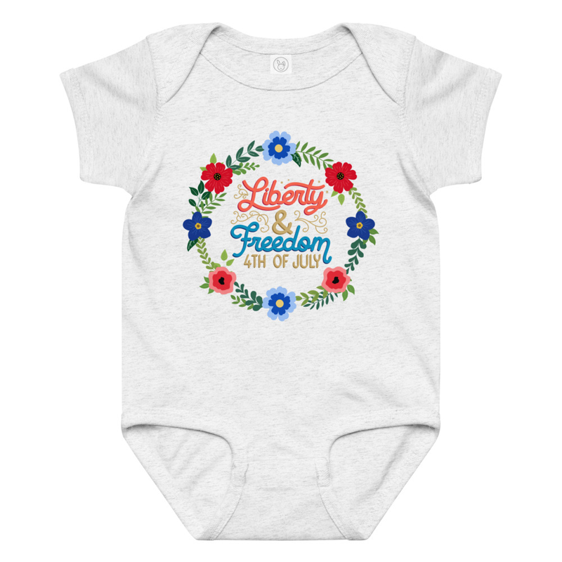 Independence Liberty and Freedom Baby Bodysuit