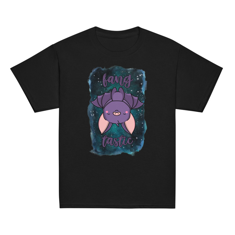 Halloween Fangtastic Cute Bat Youth Tee