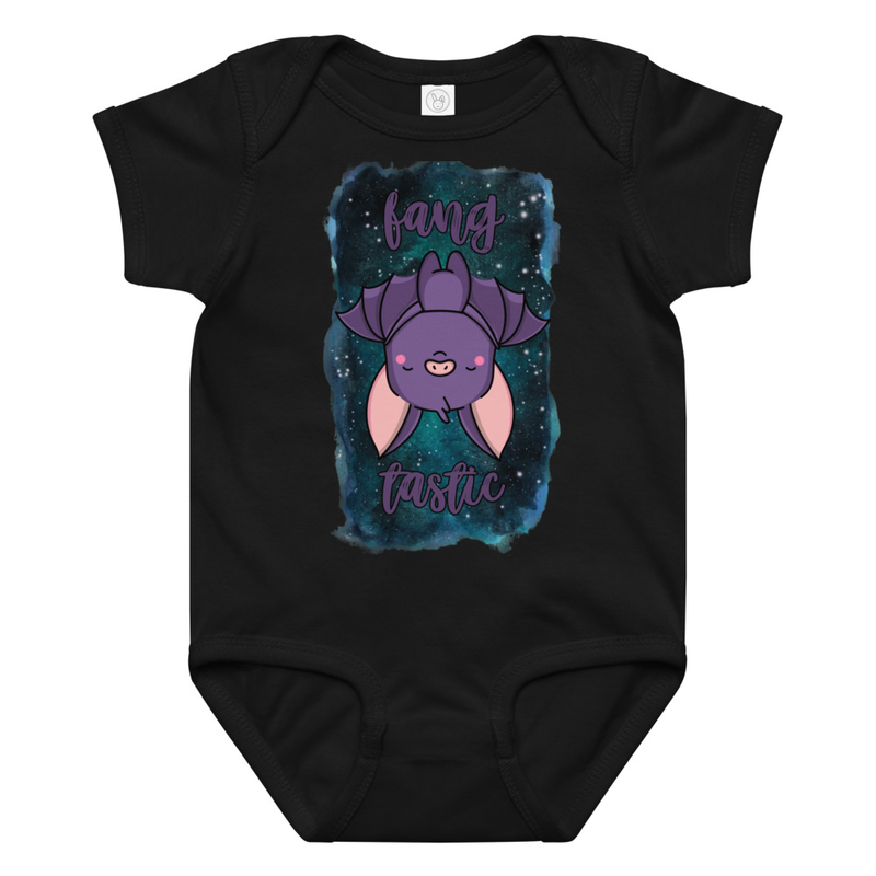 Halloween Fangtastic Cute Bat Baby Bodysuit