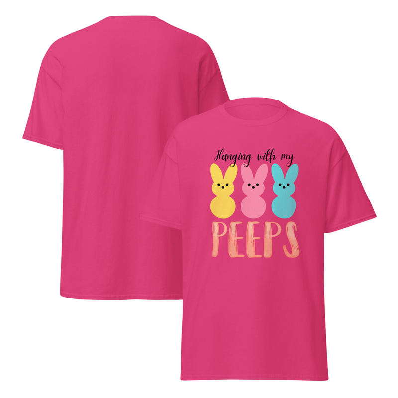 Easter Hanging With My Peeps Adult Unisex Tee