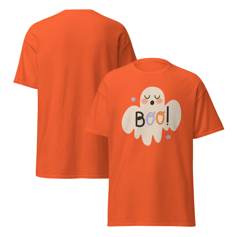 Halloween Boo Ghost Adult Unisex Tee