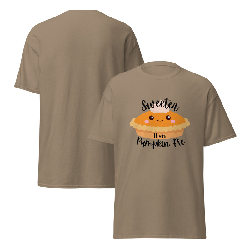 Thanksgiving Sweeter than Pumpkin Pie Adult Unisex Tee