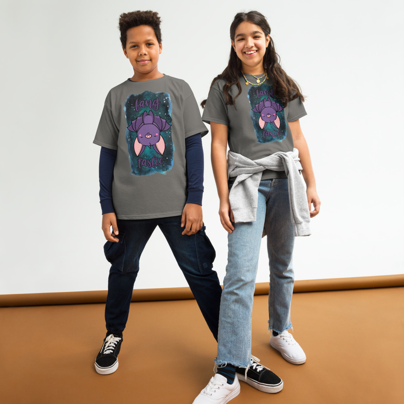 Halloween Fangtastic Cute Bat Youth Tee