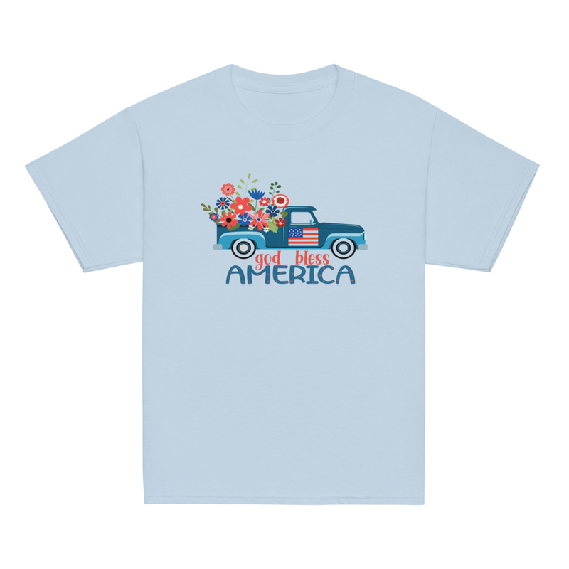 Independence God Bless America Truck Youth Tee