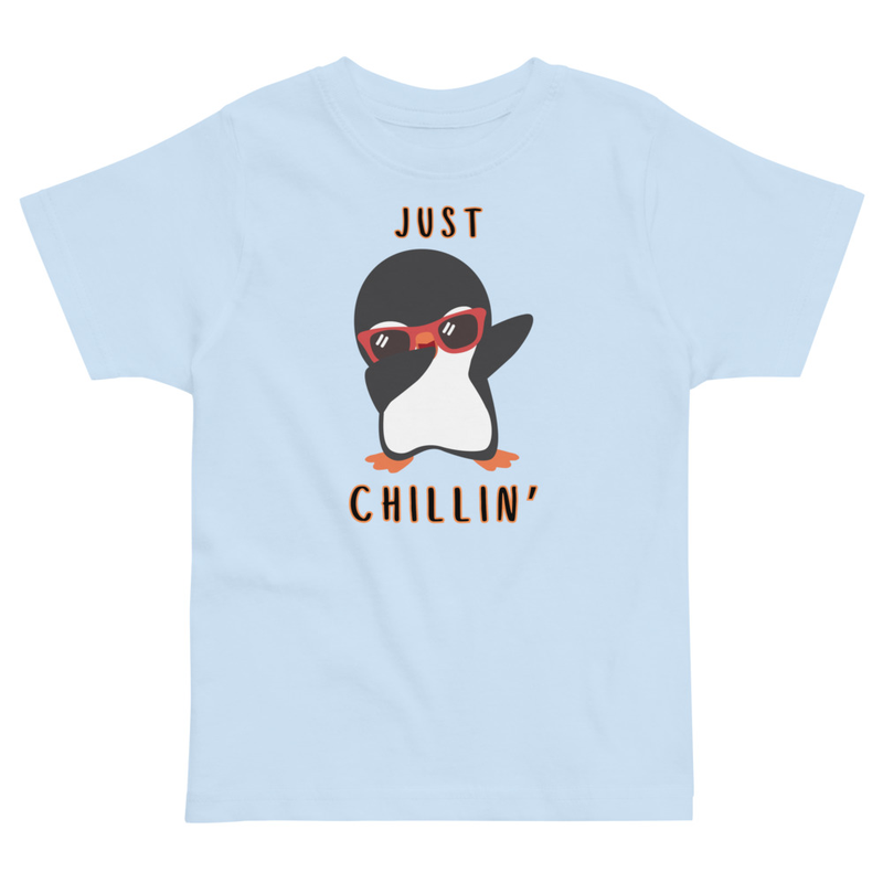 Christmas Penguin Just Chillin' Toddler Tee