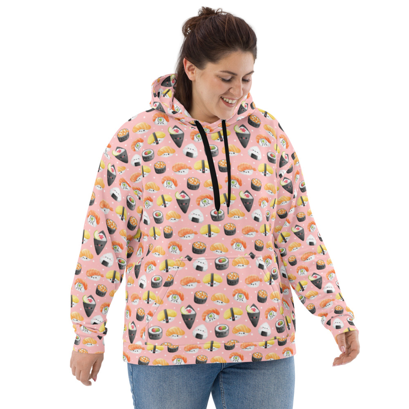 Sushi Pattern Unisex Hoodie