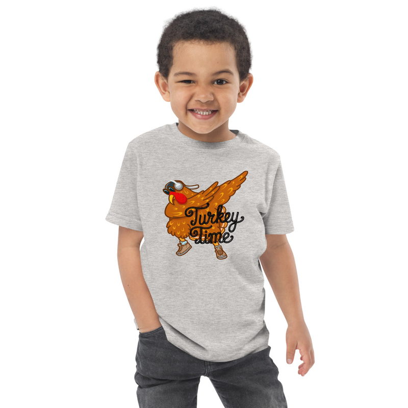 Thanksgiving Turkey Time Dab Toddler Tee