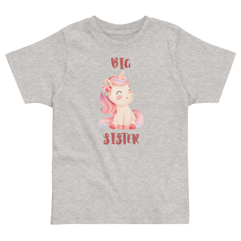 Big Sister Unicorn Toddler Tee