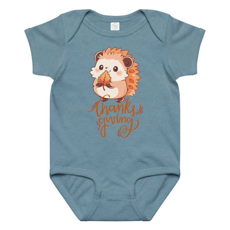 Thanksgiving Hedgehog Baby Bodysuit