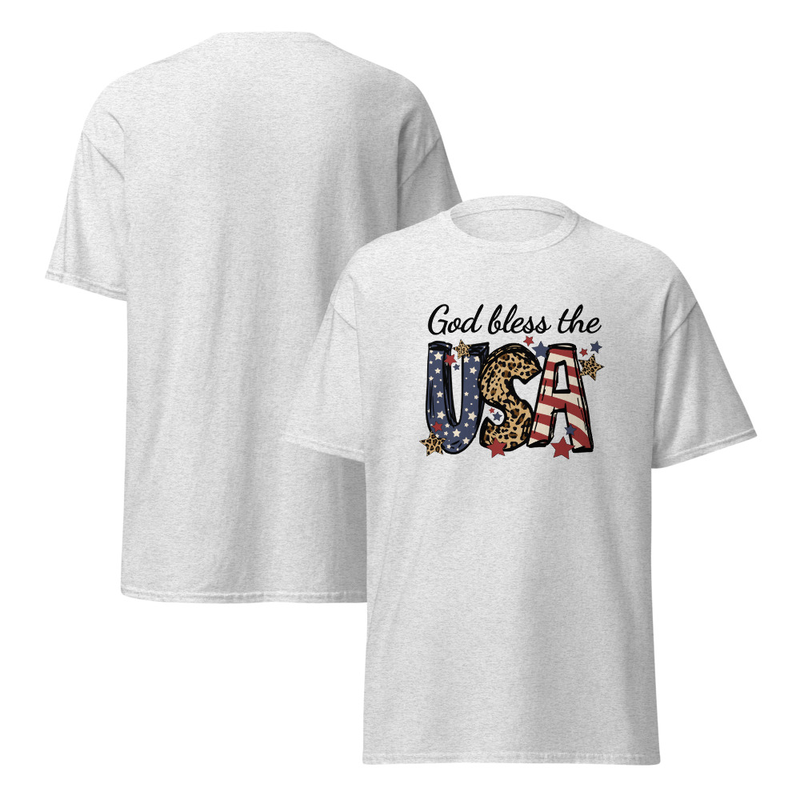 Independence God Bless the USA Adult Unisex Tee