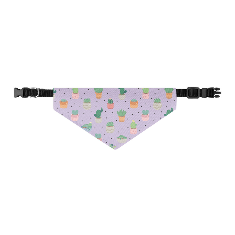 Cactus Pattern Pet Bandana Collar