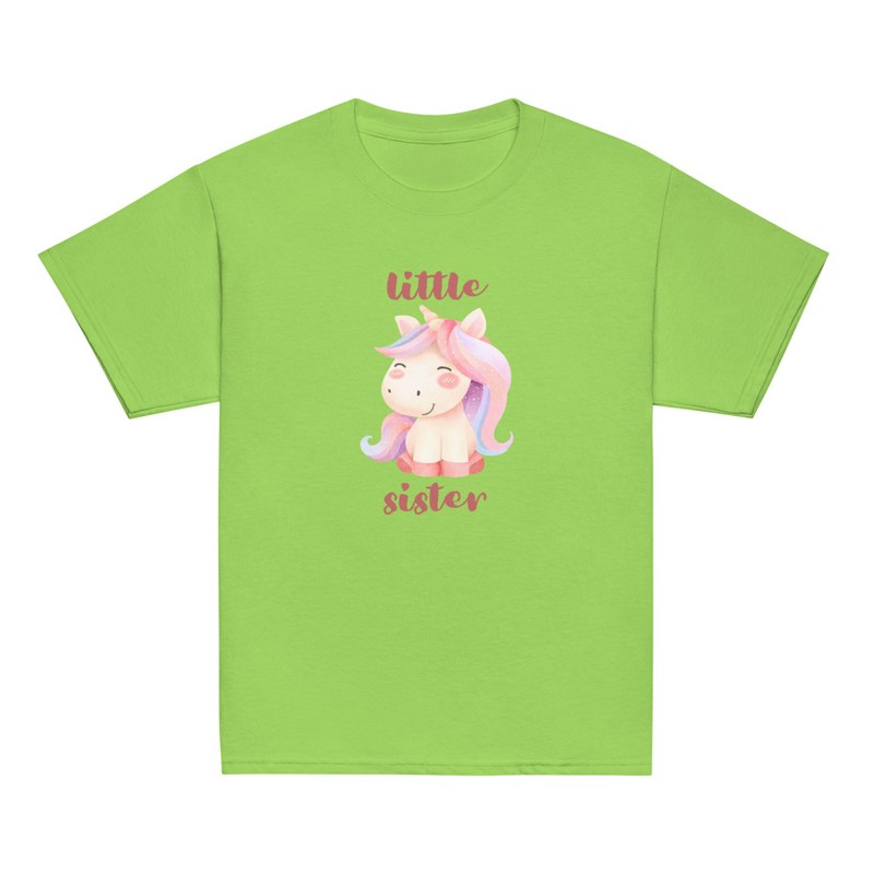 Little Sister Unicorn Youth Tee