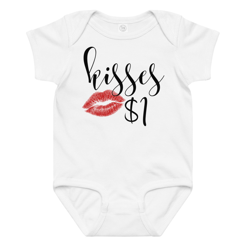 Valentine's Kisses $1 Baby Bodysuit