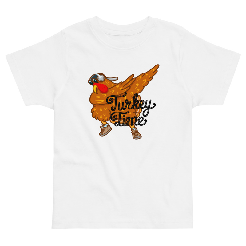 Thanksgiving Turkey Time Dab Toddler Tee