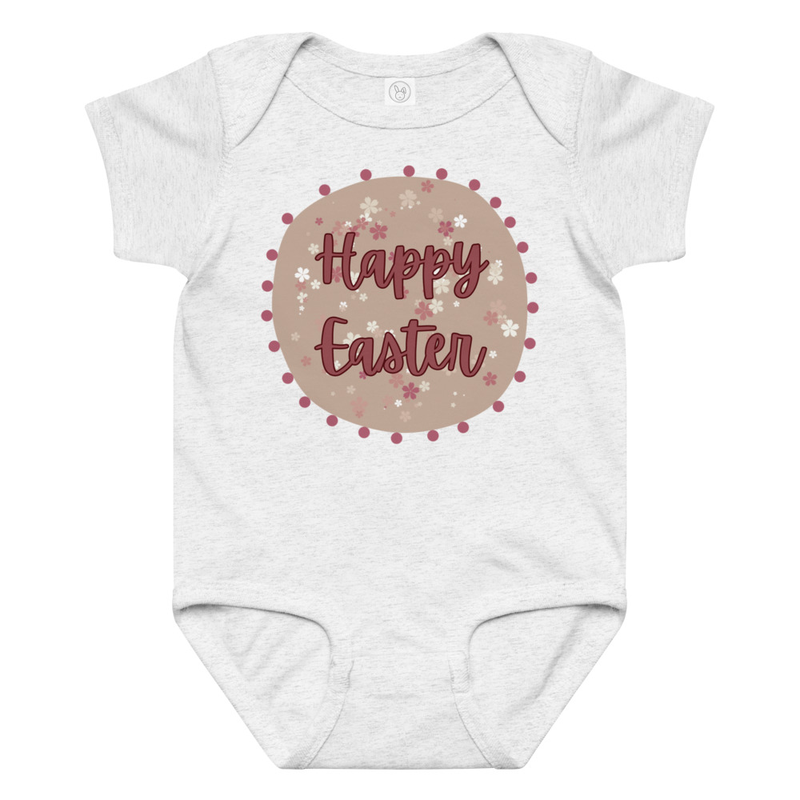 Easter Flower Background Baby Bodysuit