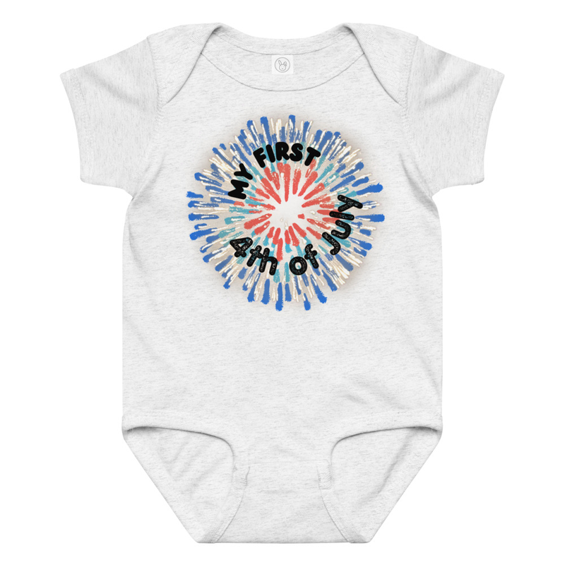 My First 4th of July Baby Bodysuit