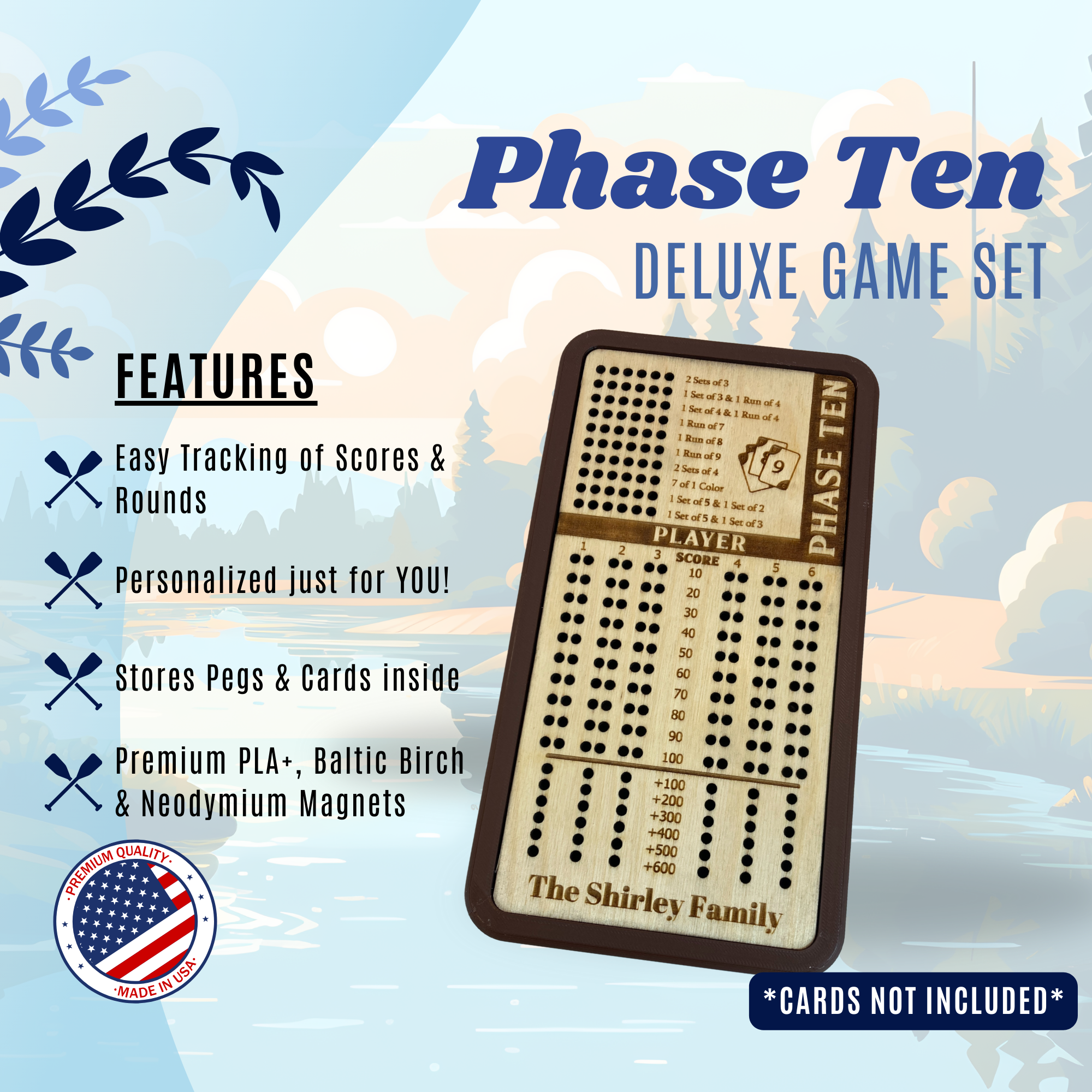 Phase Ten Set - Deluxe