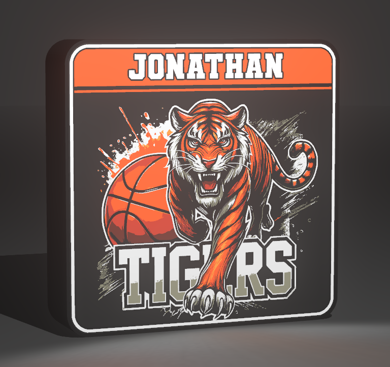 Personalized Mascot Light Box