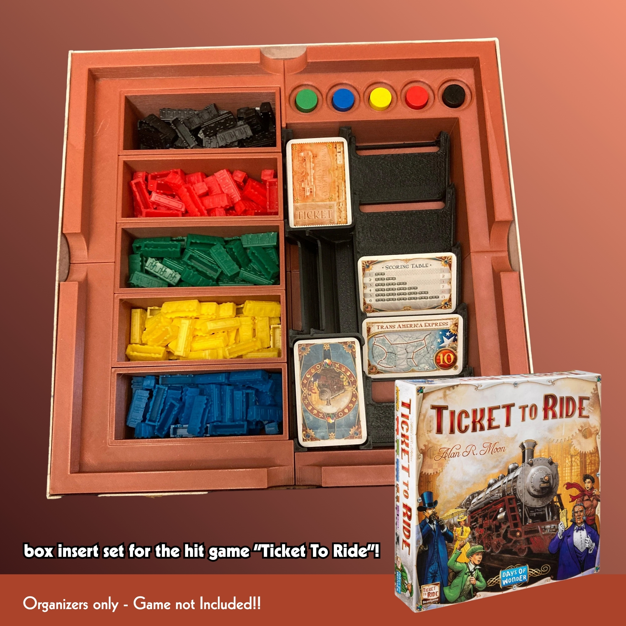 Ticket to Ride US Box Organizer