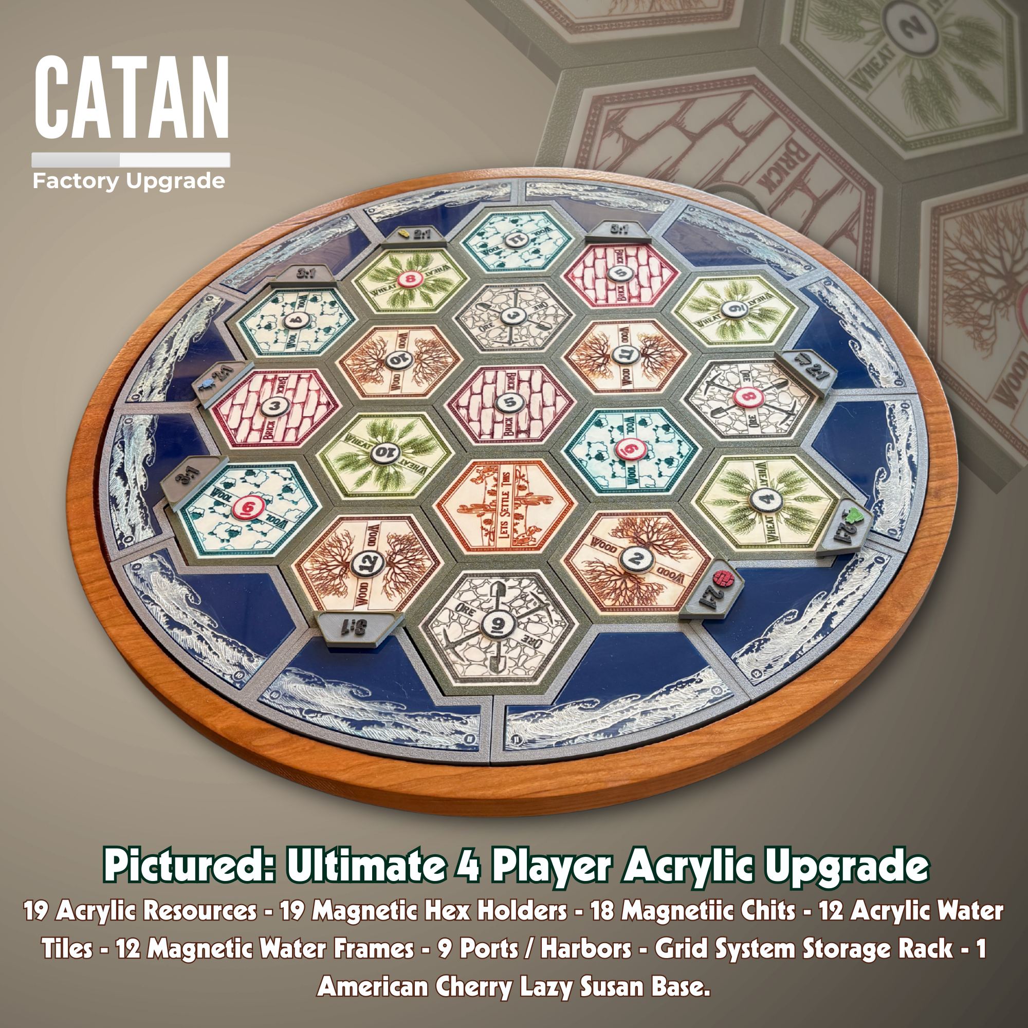 4P Acrylic Catan Sets