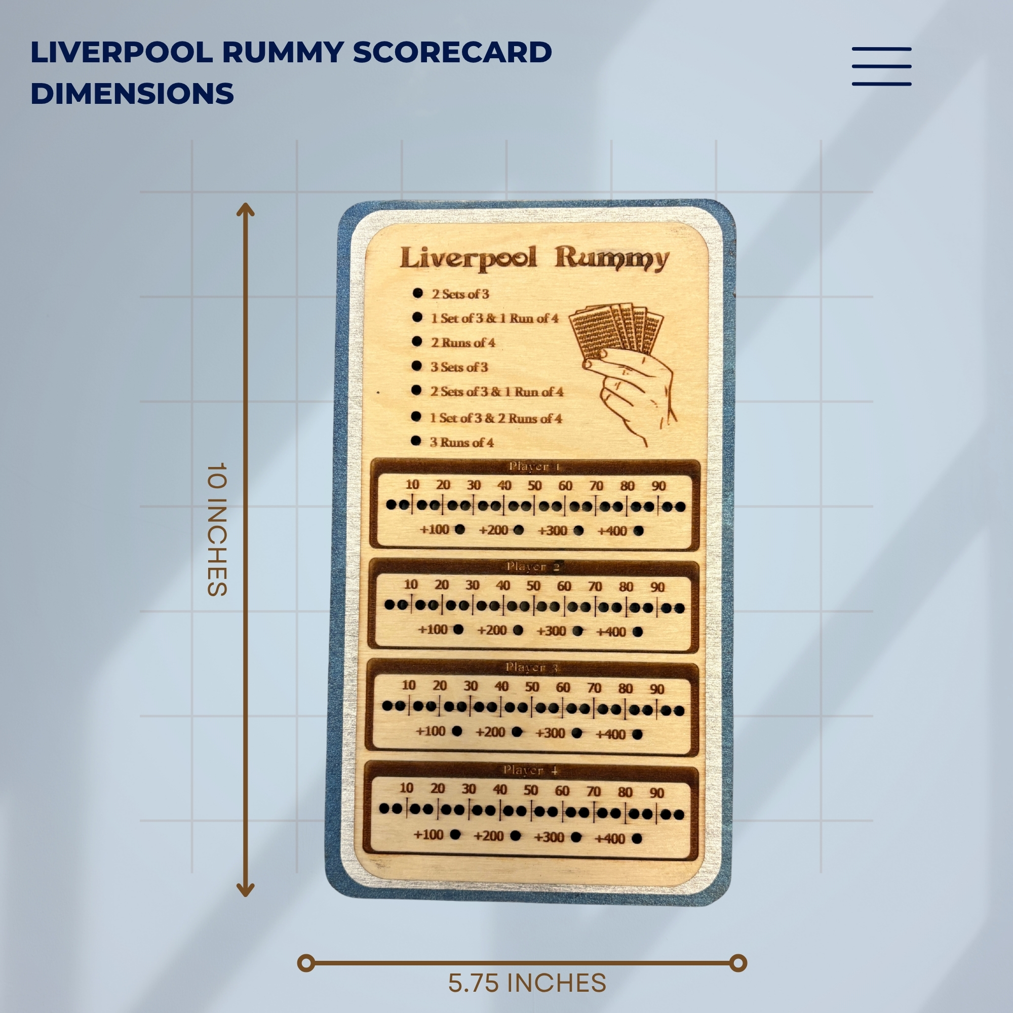 Liverpool Rummy Score Keeper