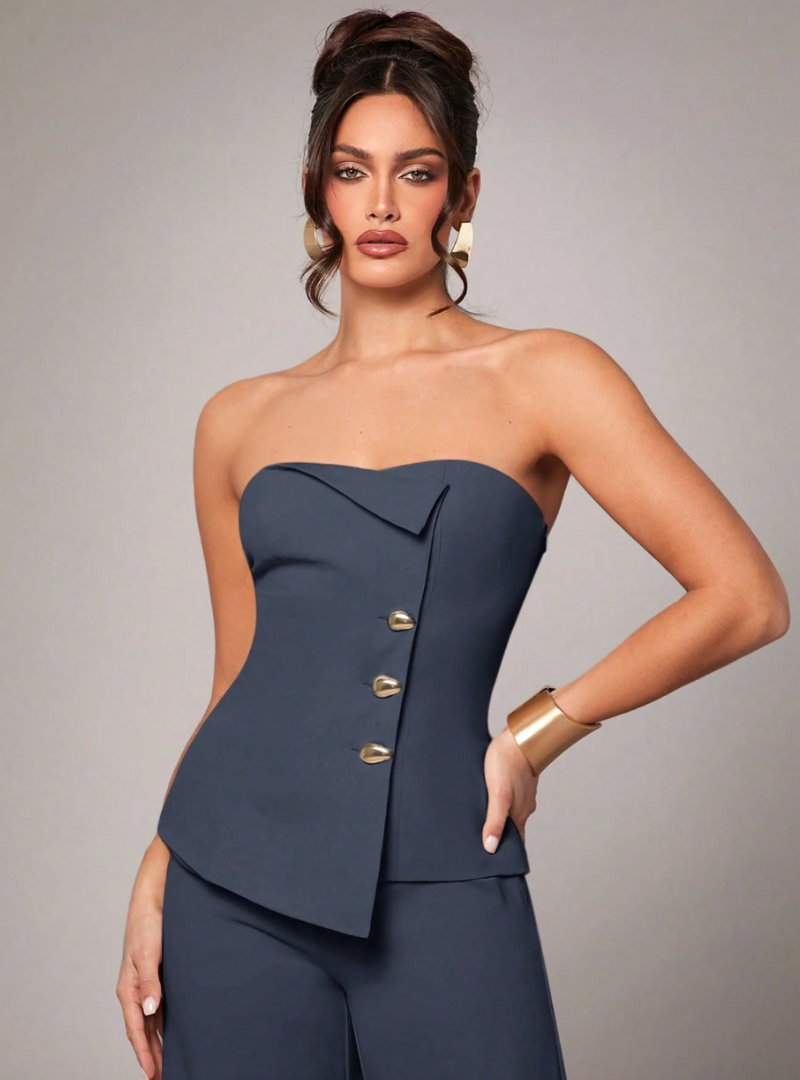 The Monarch Navy Blue Top
