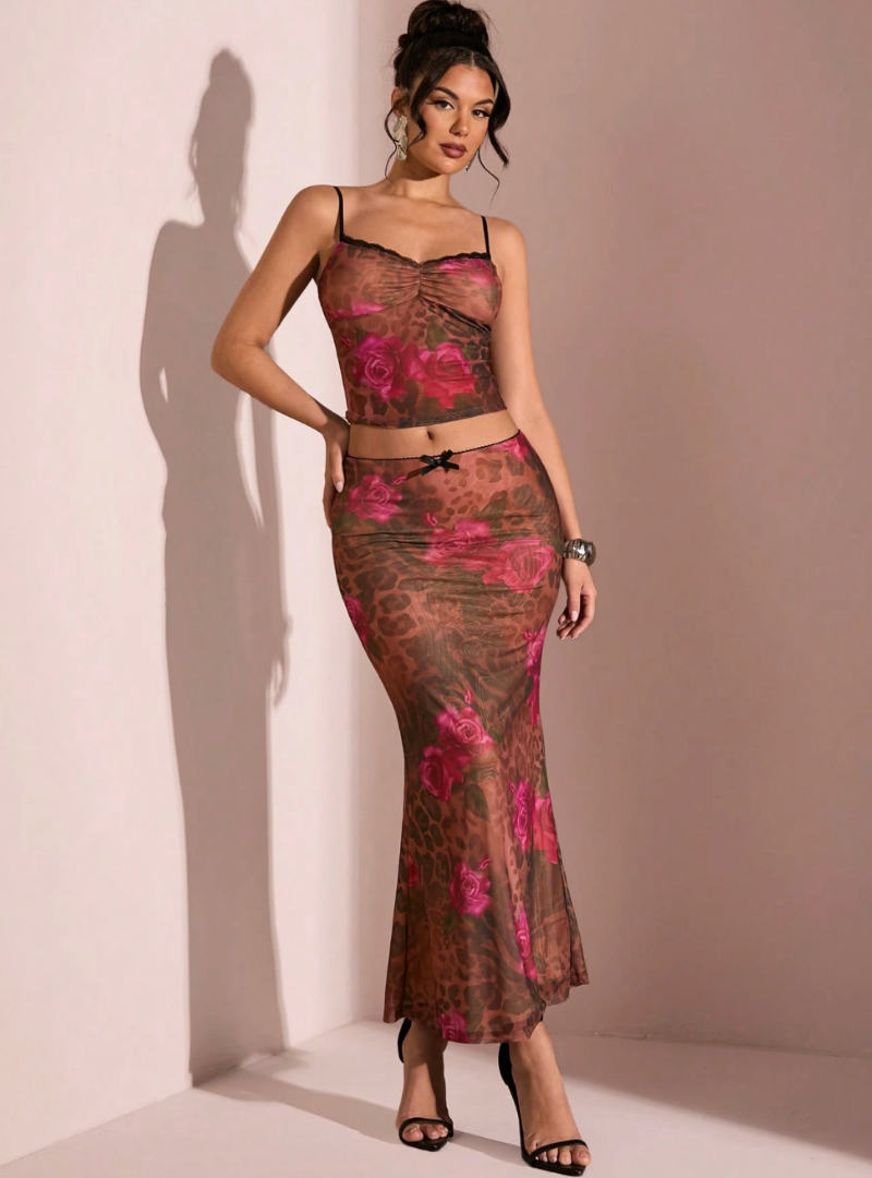  The Rose & Leopard Mesh Set